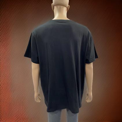 BLACK OVERSIZE PLAIN COTTON T SHIRT - Image 3