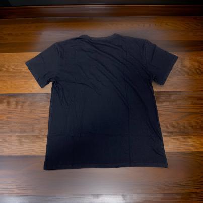 BLACK OVERSIZE PLAIN COTTON T SHIRT - Image 2