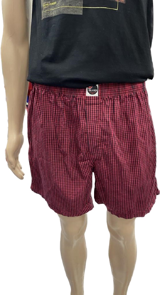 red and blue checkered boxer shorts - Image 5
