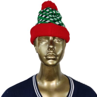 Christmas pom-pom hat